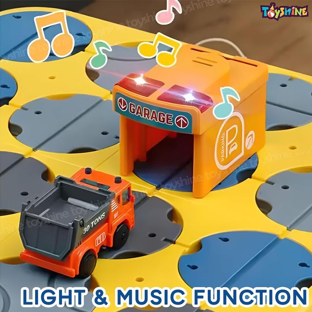 Toyshine 34 Pc Diy Maze Logic Road Builder Interactive Brain Teaser Puzzle Track