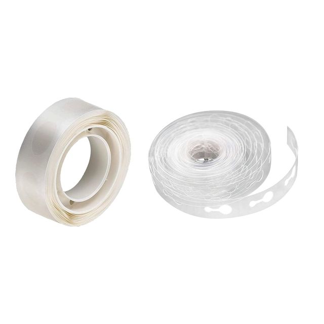 Just Party Adhesive Glue Dots 100Pcs & 5 Meter Arch Strip Combo - 1 Roll Each