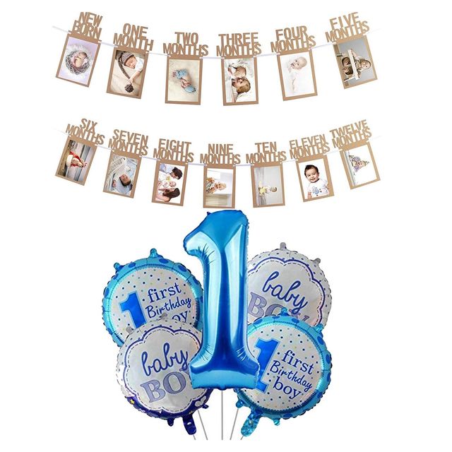 Party Propz Birthday Decoration Items For 1St Birthday - Pack Of 6