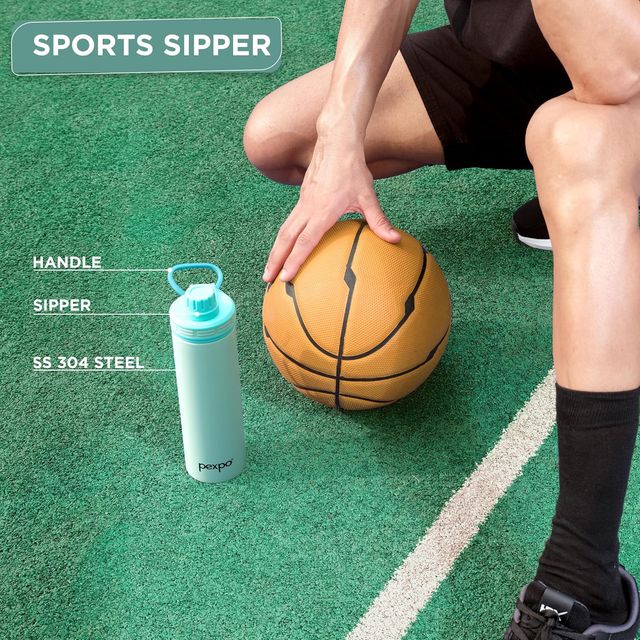 Pexpo Texas Stainless Steel Hot & Cold Vacuum Insulated Flask - 500 ml | Sea Green