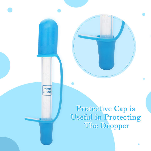 Mee Mee Accurate Medicine Dropper and Dispenser For Kids | Blue | 0 - 2 years