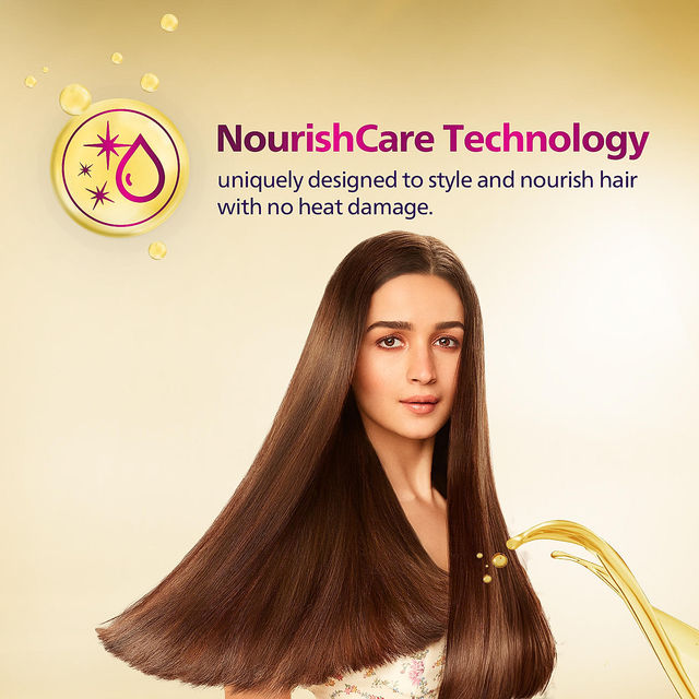 Philips NourishCare Hair Straightener|No Heat Damage & Silkprotect Care|BHS503/40