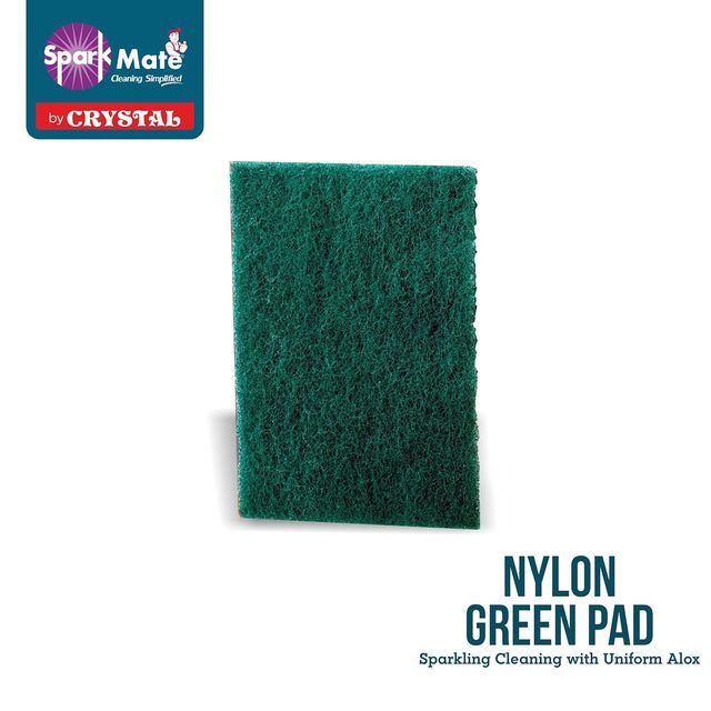 Sparkmate By Crystal Nylon Green Scrub Pad