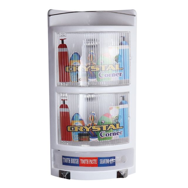 Cipla Plast Plastic Bathroom Corner Crystal Corner White