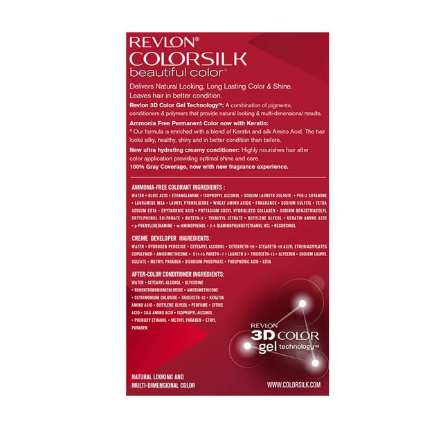 Revlon Colorsilk Hair Color with Keratin - Deep Burgundy 3DB