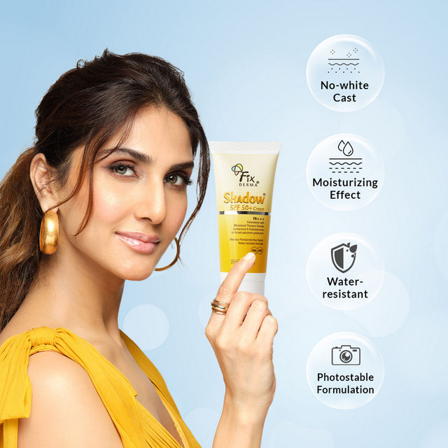 Fixderma Shadow Sunscreen SPF 50+ Cream Sunscreen For Dry Skin Broad Spectrum Sunscreen For