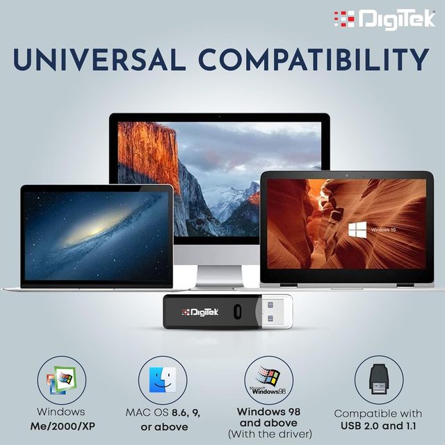 Digitek Dcr 006 Usb 3.0 High Speed 2 In 1 Multi Card Reader With Led Indicator,Upto 5 Gbps Download