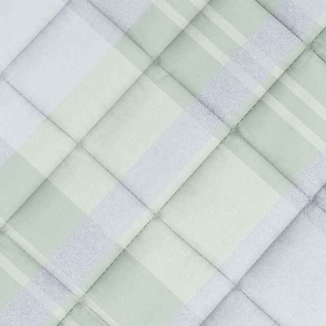 Nautica Super Soft Cotton Fabric Comforter for All Weather | Double Size | Geometric | Grey, Green