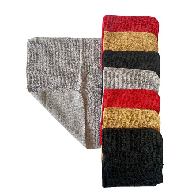 Lushomes Cotton Face Towels - Multi-Color | 12 x 12 inch