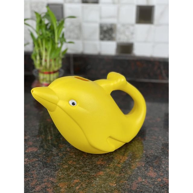 Go Hooked Plastic Dolphin Shape Kids Watering Can For House Plants and Garden