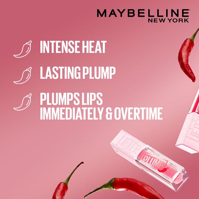 Maybelline New York Lifter Plump - Plumping Lip Gloss | Hot Chili