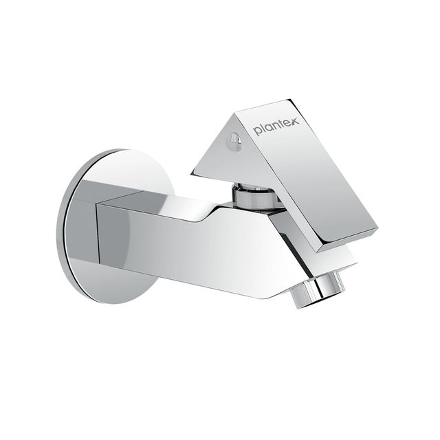 Plantex PRI-301 Brass Bib Cock Water Tap - Teflon Tape & Wall Flange (7 Year Warranty)