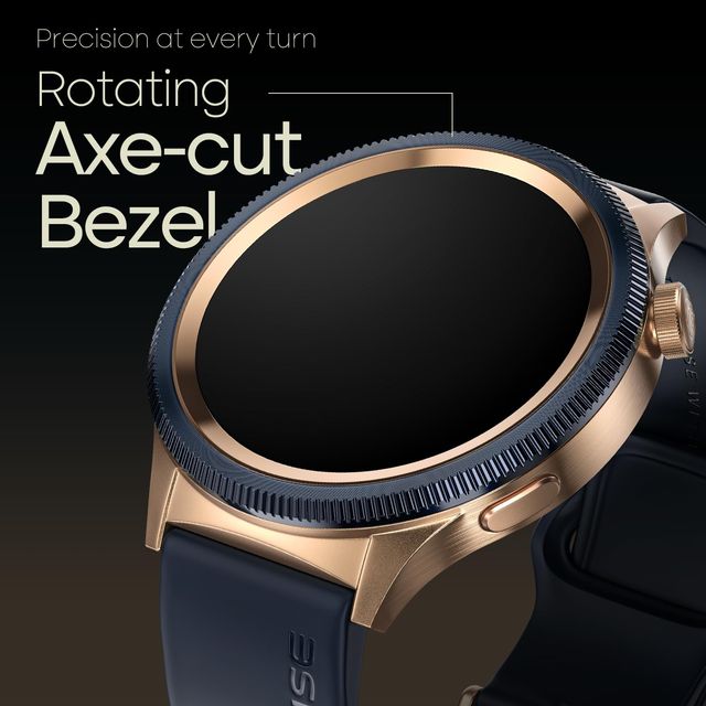 Noise NoiseFit Halo 2 Smartwatch - Gold Blue