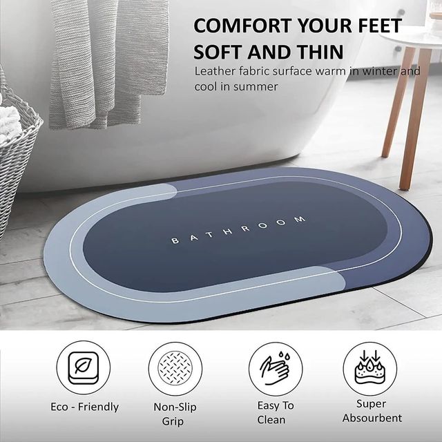 Daluci Rubber Bathroom Mat For Non-Slip Safety and Comfort|Multicolour
