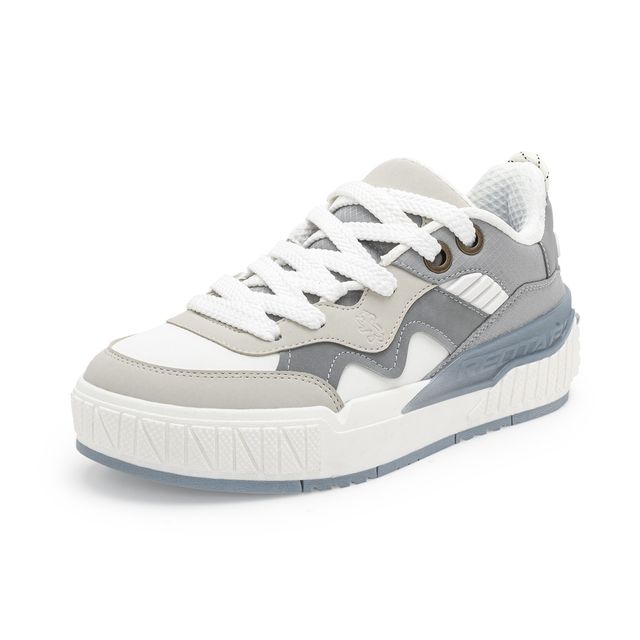 Red Tape Casual Sneaker Shoes For Men | Arch Support And Shock Absorption | Blue-Grey | Size 6