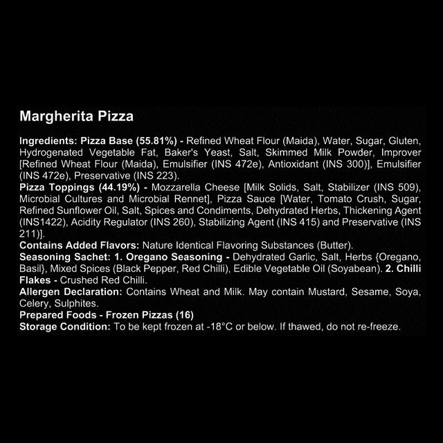 Hyfun Margherita Pizza (Regular Base)