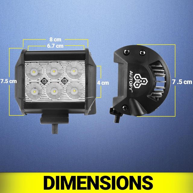 Autofy Led Bar Light Universal Bike Car Fog Light | 24 Watt
