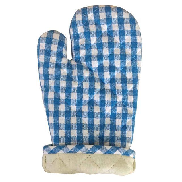 Lushomes Oven Gloves - Blue | Small Microwave Gloves | Kitchen Hand Gloves | 7 x 13 inch