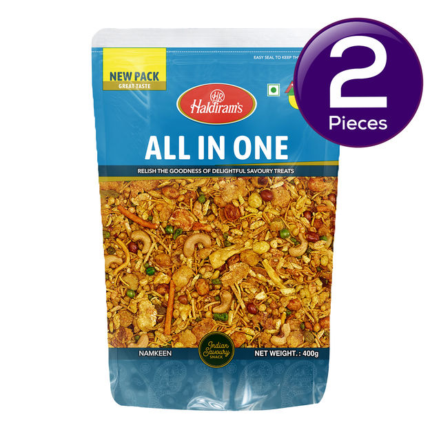 Haldiram's All In One Namkeen 400 g Combo