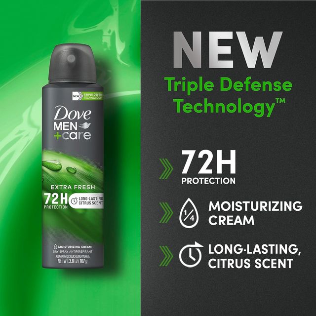 Dove Men+Care Extra Fresh Dry Spray Antiperspirant | 48H Protection