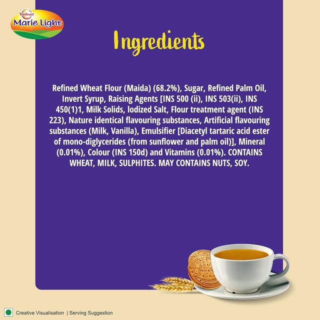 Sunfeast Light Active Marie Biscuit 186 g Combo