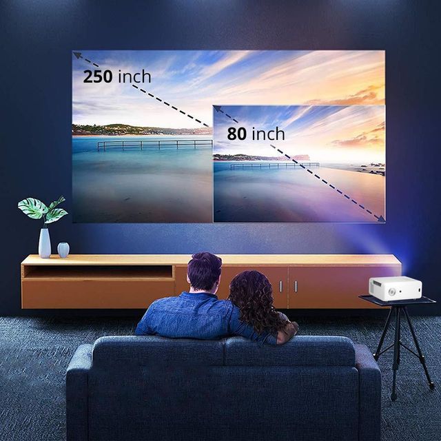 Wzatco Yuva Plus Projector | Native 1080P Full HD Projector with 4K Support