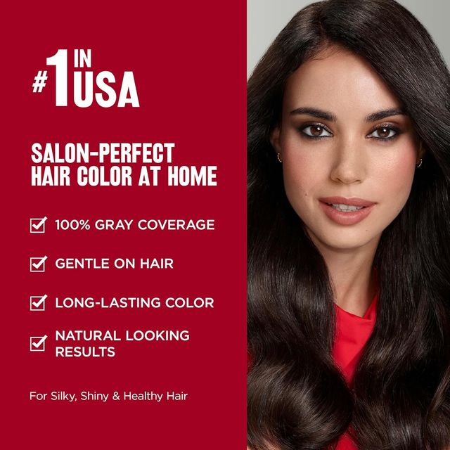 Revlon Colorsilk Hair Color with Keratin - Dark Mahogany Brown 3RB 80 ml X 2 Combo