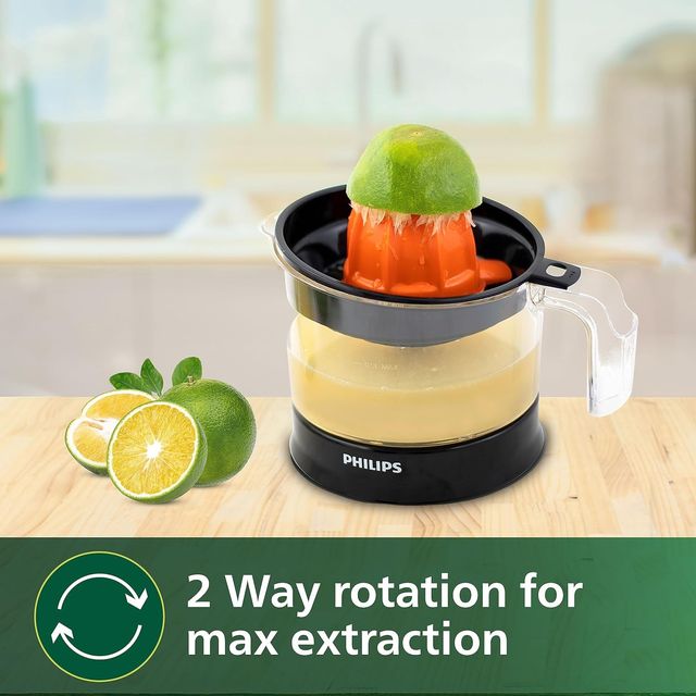 Philips Citrus Press Juicer Hr2777/00 | 05 Litre | 2 | Sized Cones