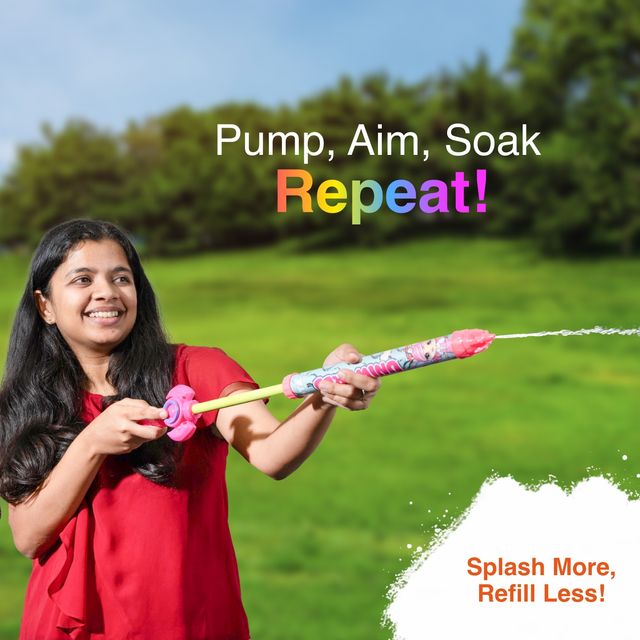 Tota Talwar Special Sword Water Pipe Pichkari for Holi | Pink