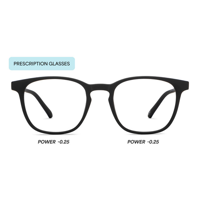 Hustlr Power by Lenskart Unisex TR90 Computer Glasses | Dark Night - M