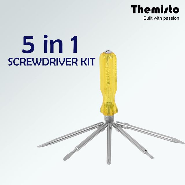 Themisto Th-T05 5 In 1 Combination Screwdriver Set (Pack Of 5)