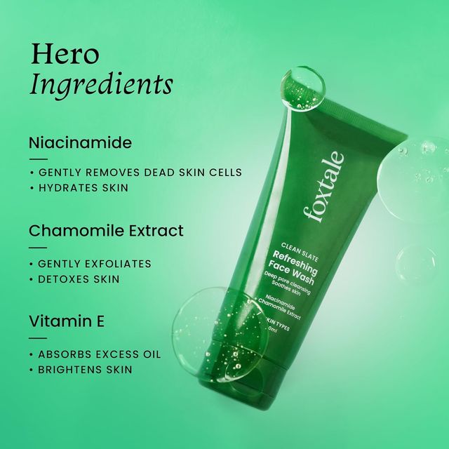 Foxtale Refreshing Face Wash with Niacinamide(Tube)