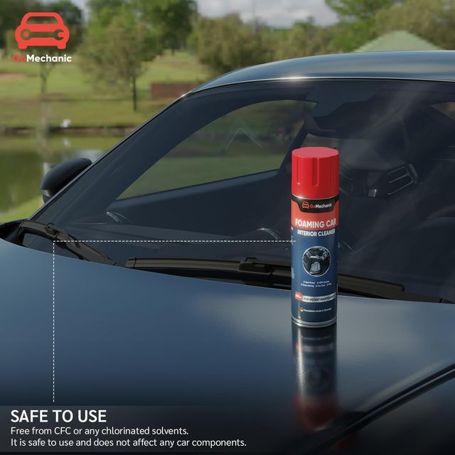 Gomechanic Foaming Car Interior Cleaner-Upholstery & Leather Cleaner For Car Seats & Interiors