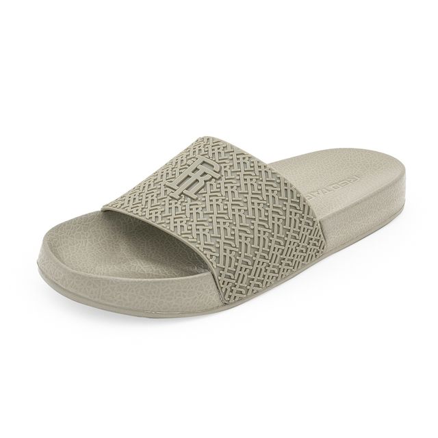 Red Tape Men's Sliders Flip-Flops | Lightweight Comfort | Flexible Support | Beige | Size 9
