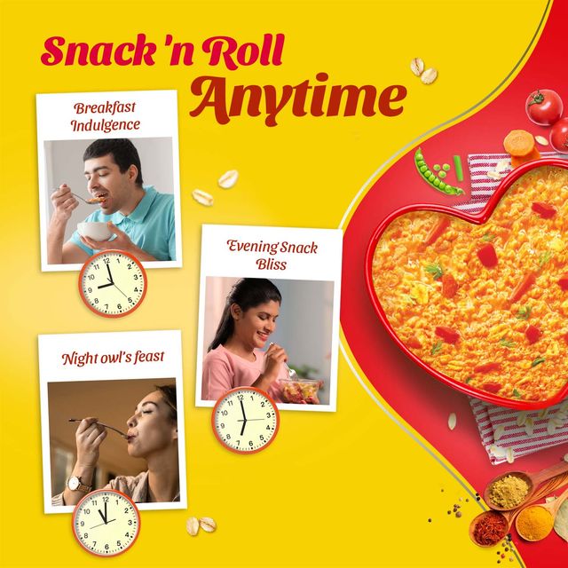 Saffola Masala Oats | Peppy Tomato | Anytime Snack | Ready in 3 mins | Millets Goodness |500g