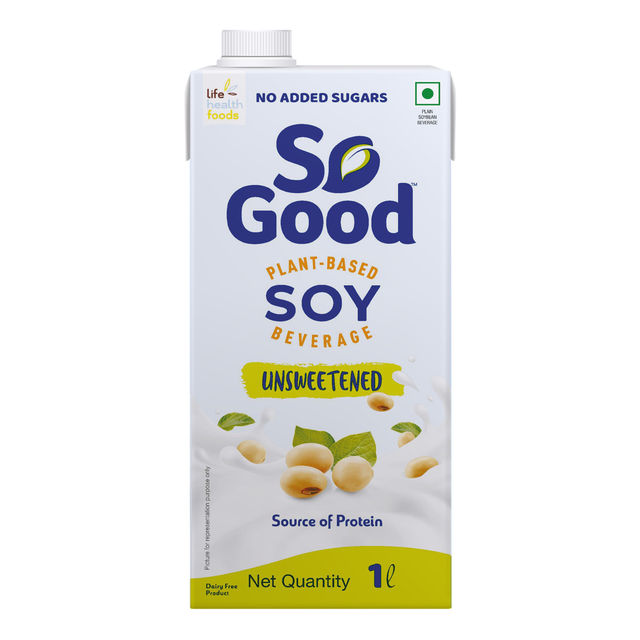 So Good Plant Based Soy Beverage Unsweetened Tetrapack 1 l Combo