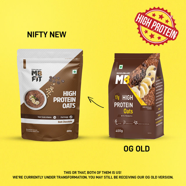 MuscleBlaze Fit High Protein Oats (Dark Chocolate)