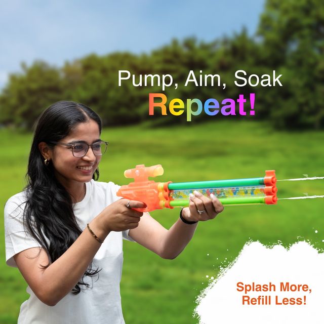 Tom Uncle Special Musical Water Pipe Pichkari for Holi
