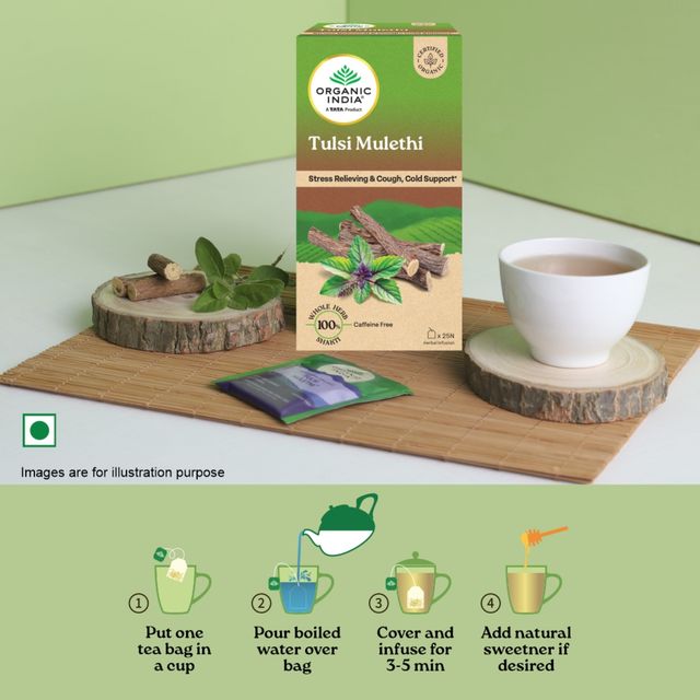 Organic India Tulsi Mulethi Organic Herbal Tea