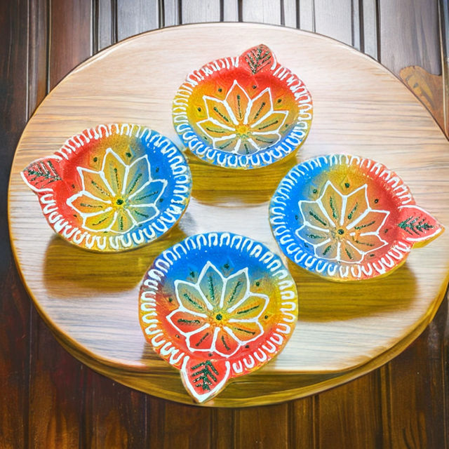 Pichai Designer Clay Diya Plain