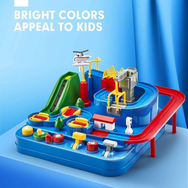 Toyshine Car Race Track Adventure Set for 3+ Year Old Boys and Girls