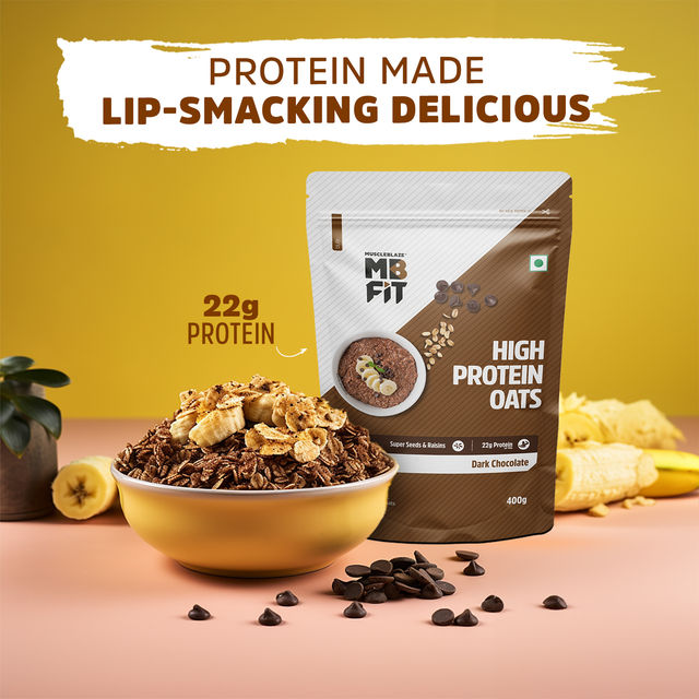 MuscleBlaze Fit High Protein Oats (Dark Chocolate)