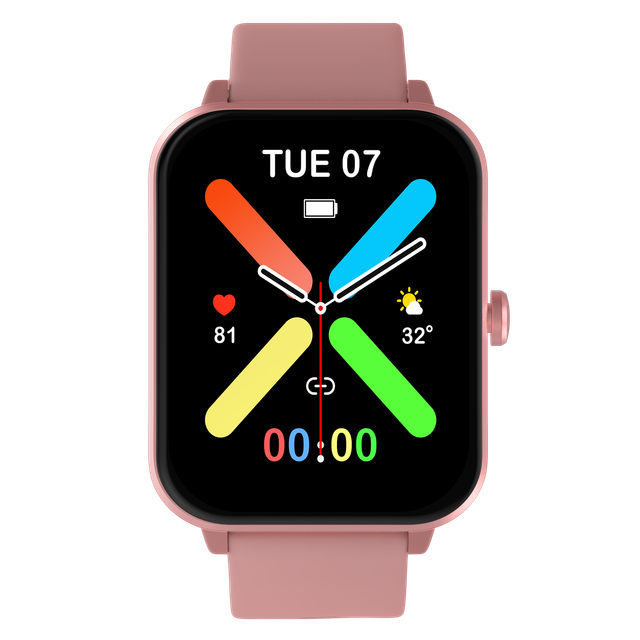 Fire-Boltt Ninja Calling Pro Plus Smartwatch | 1.83" Display | BT Calling | Women's Edition - Pink