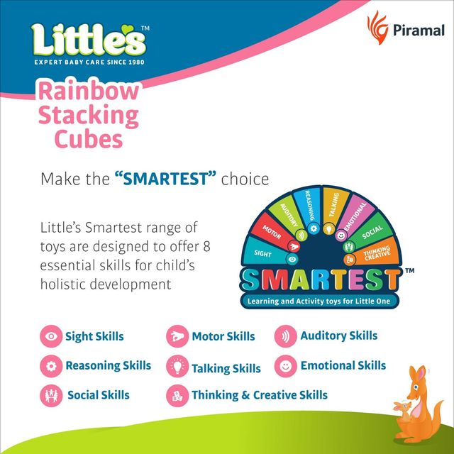 Little's Rainbow Stacking Cubes