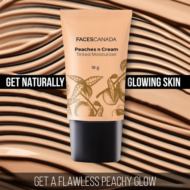 Faces Canada Peaches N Cream Tinted Moisturizer - Light 01 | Non Oily Lightly Tinted Bb Cream