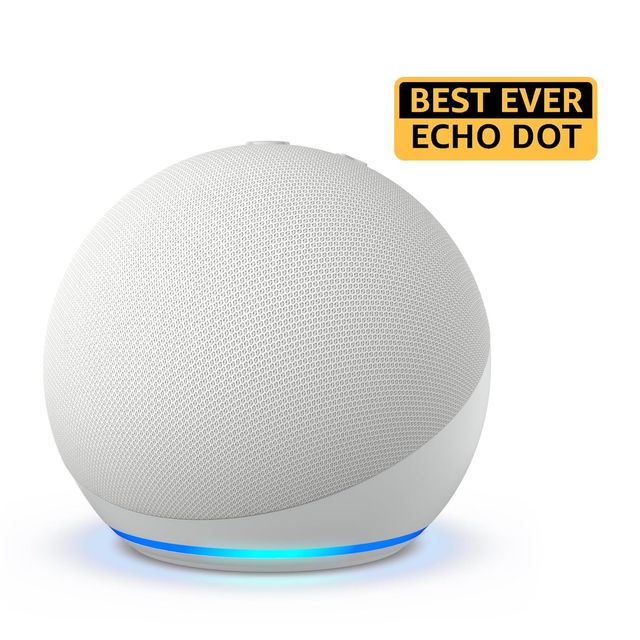 Amazon Echo Dot (5Th Gen) Smart Speaker With Bigger Sound, Motion Detection,Alexa &Bluetooth| White
