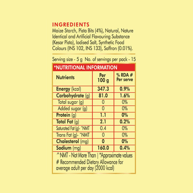 Weikfield Custard Powder Butterscotch Flavoured Carton(75gms) & Weikfield Custard Powder Kesar Pista Flavor Carton(75gms) Combo