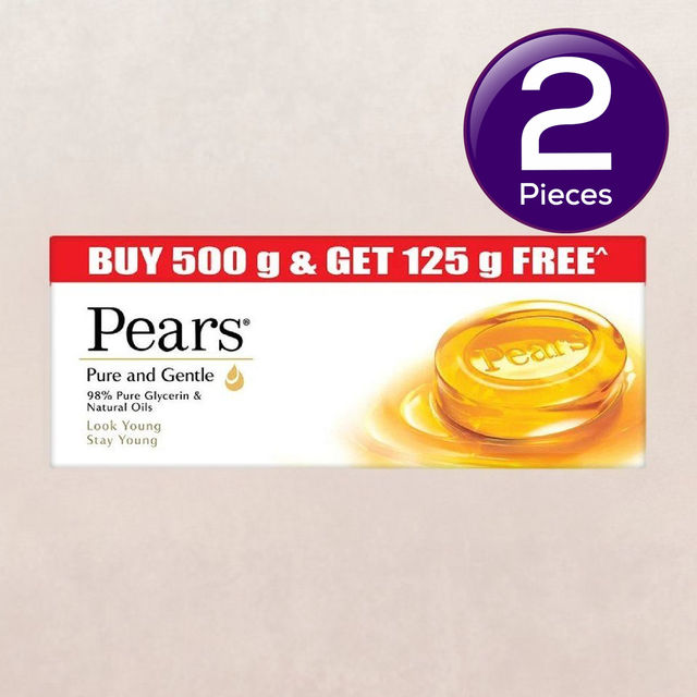 Pears Moisturising Bathing Bar Soap with Glycerine Pure & Gentle - For Golden Glow 625 g Combo