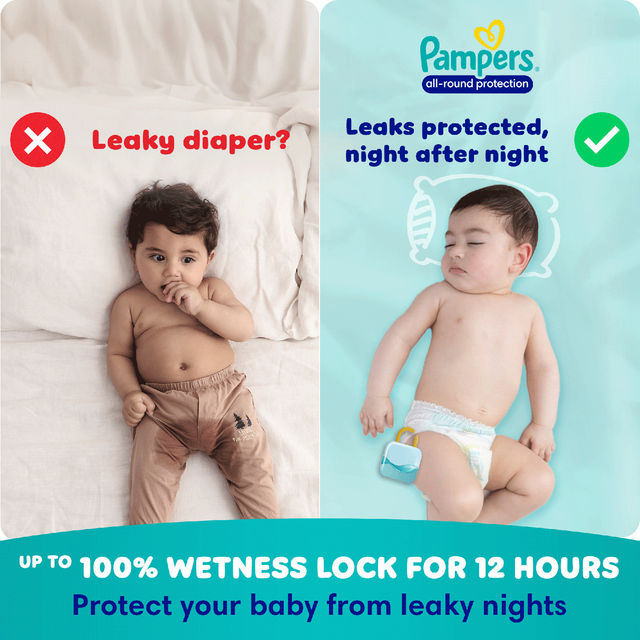 Pampers Active Baby Diaper Taped For Kids | White | XL (12+ kg)