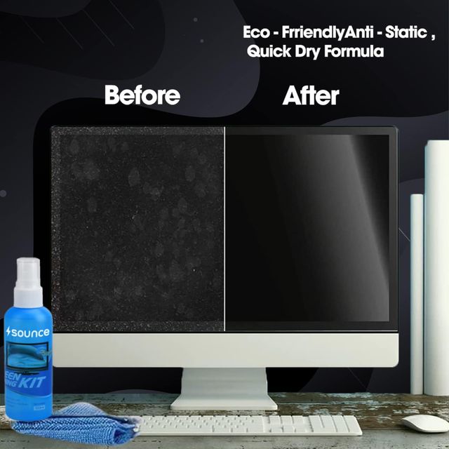 Sounce 3 In 1 Cleaning Kit Set For Screen Pc, Laptops, Monitors, Mobiles